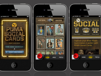 Social Cards App design illustration