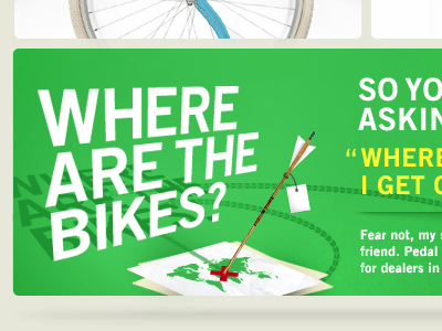 Where Are The Bikes? copywriting design illustration