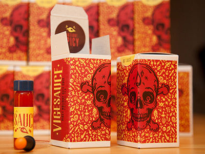 Holiday Hot Sauce design illustration packaging sauce