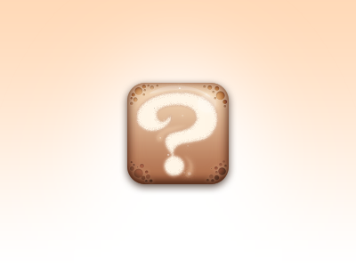 Final Icon app brown coffee icon iphone latte swirl tea