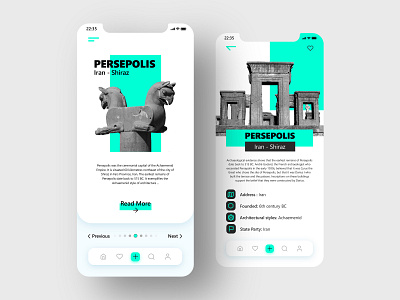 Part of History adobe adobe xd app flat history iran persepolis photoshop ui uidesign uiux userinterface ux uxui