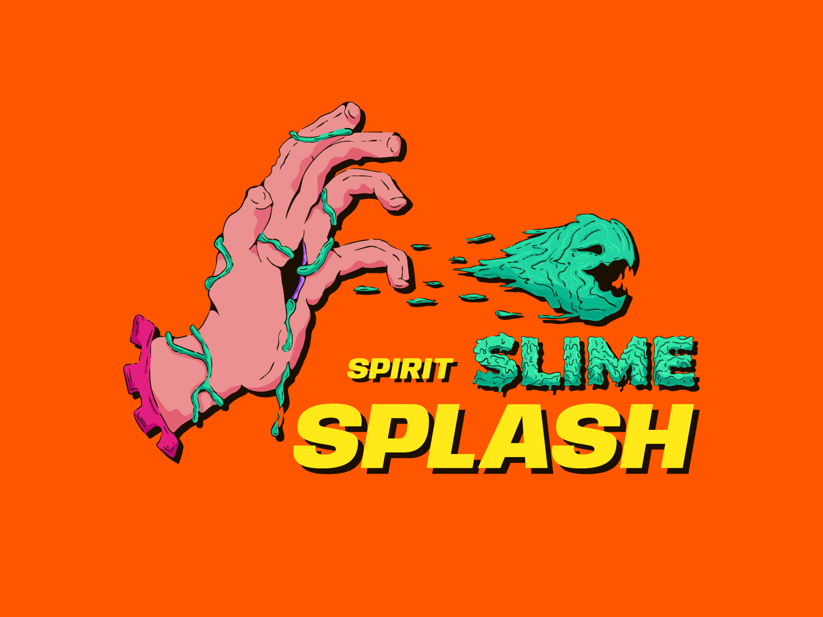 Spirit Slime Splash by Srdjan on Dribbble