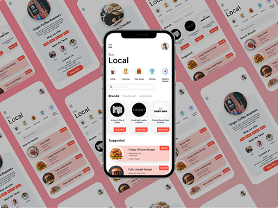 Support Local eCommerce App Design