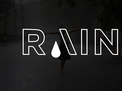 Modern Minimalist Business Logo Design | Rain Logo Design