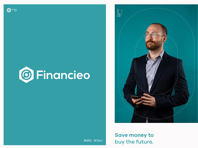 Financieo Logo Design mordern minimalist creative vector Busine photoshop