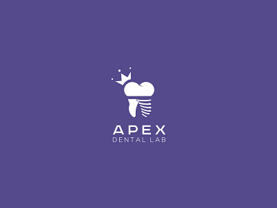 APEX Dental Lab dental cap dental clinic logo dental crown dental lab dental logo dental practice illustrator cc tooth