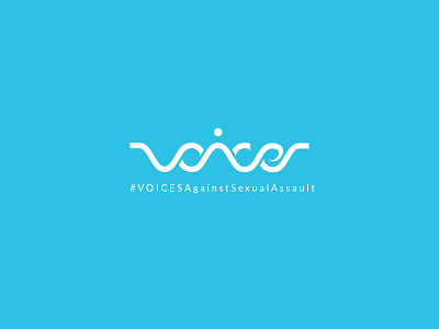 V.O.I.C.E.S. Against Sexual Assault abstract logo audio logo creative logo design illustrator cc line art line art logo logo playful typogaphy wave logo