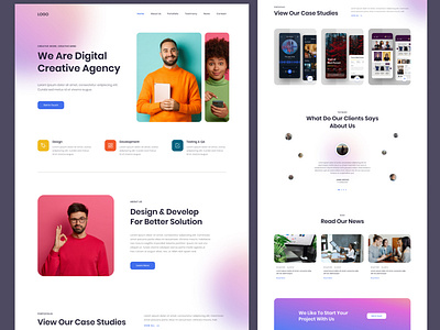 Digital Agency landing page