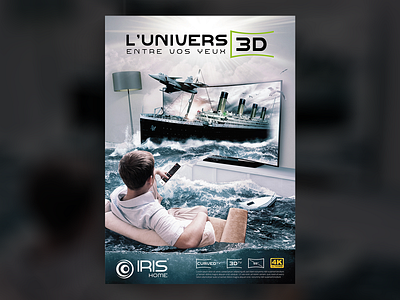 IRIS HOME 3D TV - Poster Design