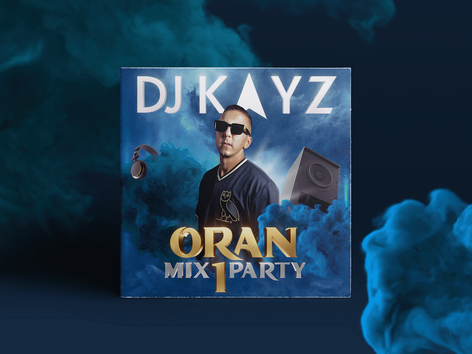 DJ KAYZ - Oran Mix Party - Cover Artwork album album art album artwork colorful cover artwork cover design dj graphic design music smoke