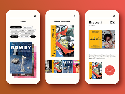 Magazine Store App Concept app app design design figma image instagram magazine magazine design minimal mobile ui ux