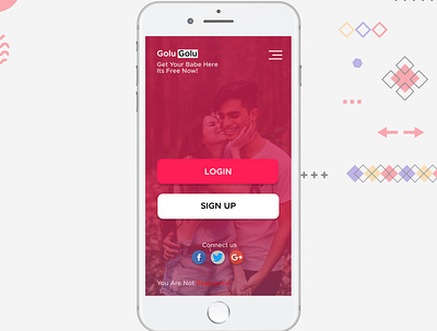 golo golo dating apps app app design app designer app interface branding dating apps design new ui design ui ui design ux
