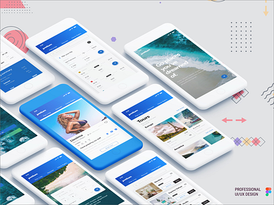 Pretium- Travel App app app design app designer app interface design illustration mobile app design mobile design mobile ui new ui design shoping design travel travel app travel mobile app typography ui design