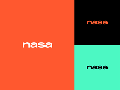 NASA - Welcome to Mars branding color design illustrator logo nasa rebrand space typography vector