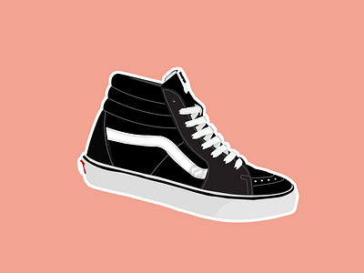 007VANSSNEAKERSSK8 branding design flat icon illustration illustrator shoe design shoes vector vector vectorart