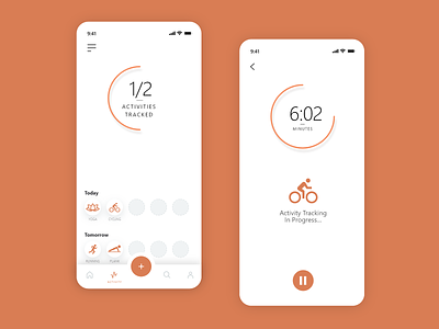 Workout Tracker - Daily UI 041 041 activity app daily ui 041 sport workout workout app workout tracker