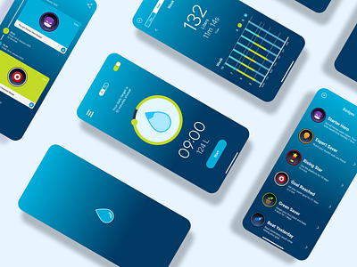 Give a Dam app badge design illustration ui ux