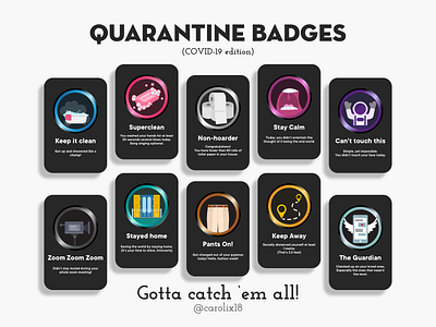 Quarantine Badges.