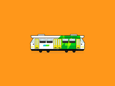 Melbourne Tram design icon illustration vector