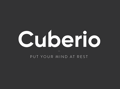 Cuberio Logo branding design graphic design illustration logo typography vector
