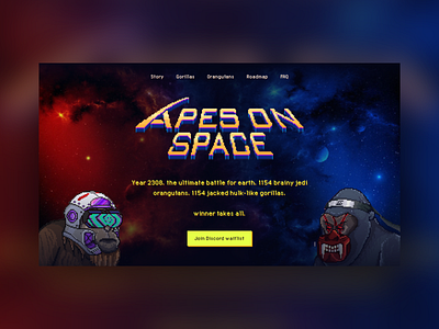 Apes on Space NFT Website