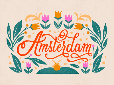 Amsterdam amsterdam art city design digitalart flower freepik illustration illustration art illustrations illustrator lettering lettering art lettering artist type typography vector vector art vectorart