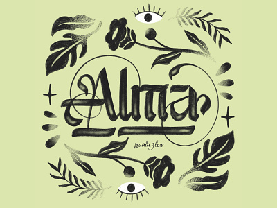 Alma / Soul art design illustration lettering lettering art lettering artist soul type