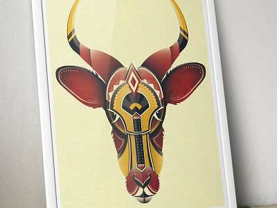 The Impala animal prints animals geometric design graphic design impala poster poster design print design