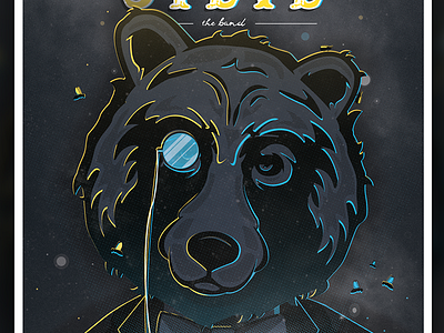 The Magic Bear animals band poser bear live music music poster poster design print design screenprint
