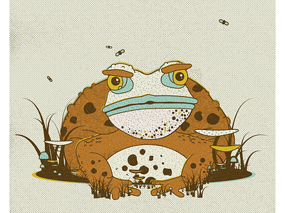 The Toad animals gig poster graphic design illustration poster poster design print design screenprint visual design