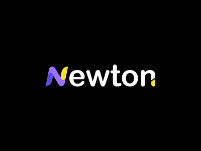 Newton design flat letter n lettering logo logodesign logotype minimalist minimalist logo modern