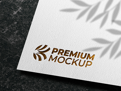 Luxury logo mockup on business card 3d branding business elegant foil gold golden logo luxury luxury logo mockup mockup psd premium premium mockup