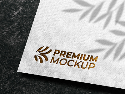 Luxury logo mockup on business card