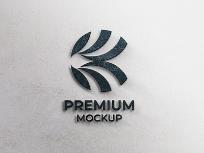 Realistic 3D Logo on marble texture