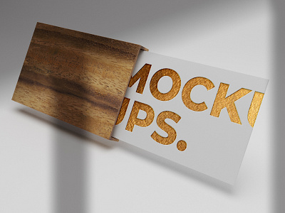 Luxury logo mockup on business card