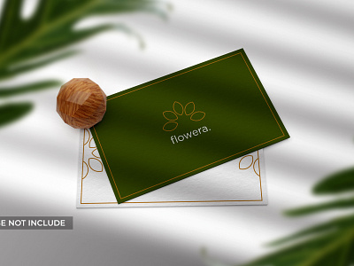 Nature business card mockup