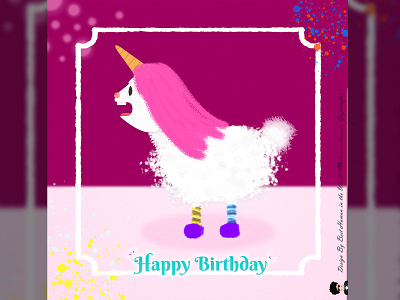 Unicorn 🦄 - Happy Birthday 🎂 :) cute design digital painting digitalart happy birthday unicorn