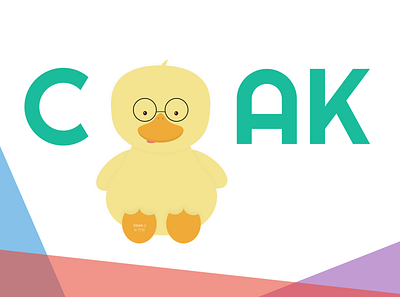 COAK ;) 2d brand cute design duck logo logo design photoshop