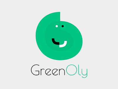GreenOly Logo 2d adobe xd brand branding cute design education graphic design green learning platform logo logo design logotype minimalism minimalist olympiad
