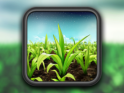 FieldView App Icon agriculture app farming field icon ipad plant