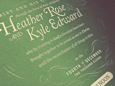 Our Wedding Invitation invitation wedding