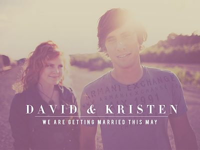 David & Kristen couple photography wedding