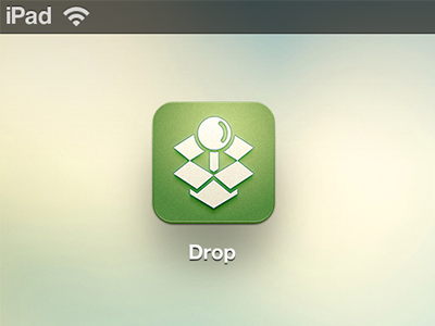 Drop App Icon app icon ios ipad