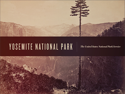 Yosemite Poster didot knockout poster typography