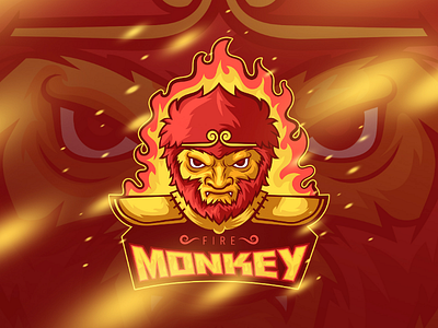 FIRE MONKEY branding graphic design logo logo maker logobrand logocreator logographic logoinspiration mascot
