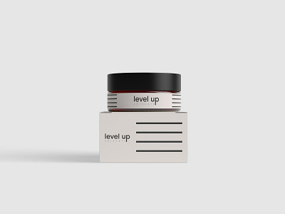 Level Up Skincare branding clean design design logo minimalistic package design packaging skincare type based logo