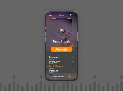 Daily UI 9 Music Player app design ui ux