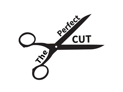 The Perfect Cut Logo black and white cosmetology cut family finksburg godaddy hair hair color hair salon local logo logo design maryland minimal modern hair scissors small business support local the perfect cut trustworthy