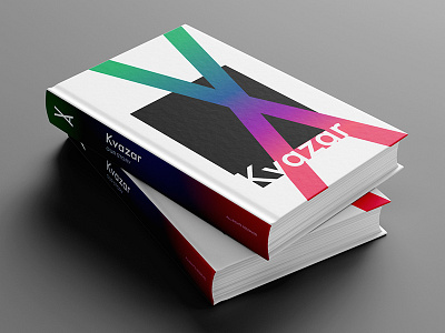 Kvazar Company - Book cover Design book cover book design branding gradient