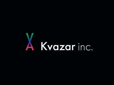 Kvazar Company - Logo Design branding business gradient icon idenity logo